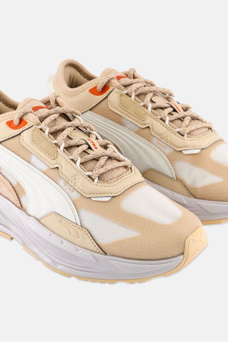 PUMA Kids Boy Extent Nitro IL Lace Up Training Sports Shoes, Beige - Image 3